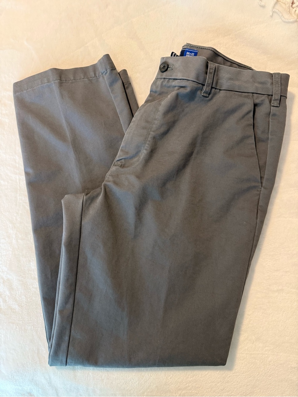 Men's Classic Straight Chino Pants - Gray